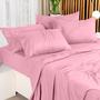 Imagem de Conjunto de lençóis Utopia Bedding King Brushed Microfiber Pink 4 unidades