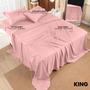 Imagem de Conjunto de lençóis Utopia Bedding King Brushed Microfiber Pink 4 unidades