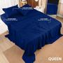 Imagem de Conjunto de lençóis Utopia Bedding Queen Brushed Microfiber Blue