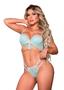 Imagem de Conjunto De Lingerie Charming Trabalhado Na Renda E Corrente