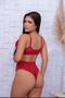 Imagem de Conjunto de lingerie com bojo removível calcinha fio em rendada