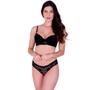 Imagem de Conjunto de Lingerie com Bojo todo em Renda Transparente - Conjunto Line