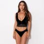 Imagem de Conjunto de lingerie Cropped De Veludo Sutiã Sem Bojo