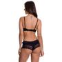 Imagem de Conjunto de Lingerie em Microfibra e Renda com Bojo Estilo Sedutor - MF1364