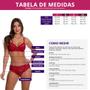 Imagem de Conjunto de Lingerie em Renda Decote V Sem Bojo Estilo Sedutor - VF49