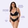 Imagem de Conjunto de lingerie plus size com Bojo e fio dental duplo