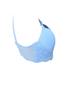 Imagem de Conjunto de lingerie plus size com bojo em microfibra e renda Sensual Azul Claro