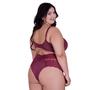 Imagem de Conjunto de Lingerie Plus Size Sutiã e Calcinha Cintura Alta de Renda - CONJUNTO PAULA