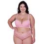 Imagem de Conjunto de Lingerie Plus Size Sutiã e Calcinha Cintura Alta de Renda Paula