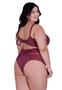 Imagem de Conjunto de Lingerie Plus Size Sutiã e Calcinha Cintura Alta de Renda Paula