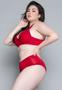 Imagem de Conjunto de Lingerie Plus Size Wls Modas Sutiã Reforçado Com Bojo Calcinha Luxo