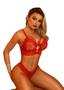 Imagem de Conjunto de Lingerie Rendada Sem Bojo Strappy Decote