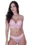 Imagem de Conjunto de Lingerie Rendado Com Bojo Elástico na Calcinha e Sutiã - c5 CONJ. JÉSSICA
