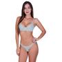 Imagem de Conjunto de Lingerie sem Bojo e com Aro Calcinha com Sutiã Rendado - MILEIDE