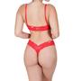 Imagem de Conjunto de Lingerie sem Bojo em Tule e Renda com Argola de Strass