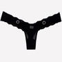 Imagem de Conjunto de Lingerie sem Bojo em Tule e Renda com Argola de Strass