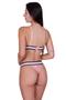 Imagem de Conjunto de Lingerie sem Bojo Renda Elástico Bicolor - -CONJUNTO LÉIA