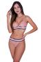 Imagem de Conjunto de Lingerie sem Bojo Renda Elástico Bicolor - -CONJUNTO LÉIA