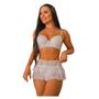 Imagem de Conjunto de Lingerie Sexy Com Saia em Tulle e Renda Noiva de Luxo namorados