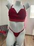 Imagem de Conjunto de lingerie Stela - cor: vermelho sangue