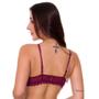 Imagem de Conjunto de Lingerie Strappy em Renda e Tule Transparente sem Bojo Moda de Baixo - VC3264