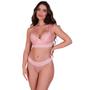 Imagem de Conjunto de Lingerie Sutiã com Bojo e Calcinha de Renda Elástico Conjunto Jessica