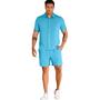 Imagem de Conjunto de Linho Masculino Camisa botão Linho Short Linho Masculina