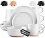 Imagem de Conjunto de louças Zulay Kitchen Terra Stoneware Service 4 White