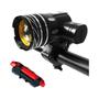 Imagem de Conjunto de Luz LED para Bicicleta 15000lm T6 - Recarregável via USB, à Prova d'Água com Zoom