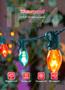 Imagem de Conjunto de luzes de corda de Natal Minetom C7 Multicolor 15m