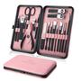 Imagem de Conjunto de manicure Keiby Citom Professional Nail Clippers 18 unidades rosa