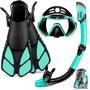 Imagem de Conjunto de Mergulho ZEEPORTE para Adultos - Máscara Antiembaçante com Snorkel e Nadadeiras