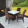 Imagem de Conjunto de Mesa 100cm com 4 Cadeiras Santiago Talismã