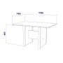 Imagem de Conjunto de Mesa 110 cm 4 Cadeiras Star Indekes