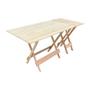 Imagem de Conjunto de Mesa 120x70 com Mesa Aparador - sem Pintura