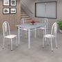 Imagem de Conjunto de Mesa 120x75cm Tampo em Granito com 4 Cadeiras Iris A
