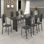 Imagem de Conjunto de Mesa 180x75cm Tampo Ardósia com 8 Cadeiras Lavínea