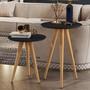 Imagem de Conjunto de Mesa Apoio e Lateral Classic com Pés Retrô - Várias Cores