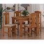 Imagem de Conjunto De Mesa Arauna Estilo Com 4 Cadeiras
