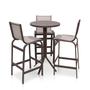 Imagem de Conjunto de Mesa Bistrô Com 3 Banquetas Altas Linha Leve - Marrom/Café com Leite