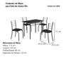 Imagem de Conjunto de Mesa com 04 Cadeiras Rio Teixeira Martelado