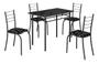 Imagem de Conjunto de Mesa com 04 Cadeiras Rio Teixeira Martelado