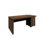 Imagem de Conjunto de Mesa com 2 Armários de Escritório Executiva 4 PT 7 GV Marrom e Preto