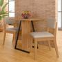 Imagem de Conjunto De Mesa Com 2 Cadeiras Arkansas Cinamomo/bege - M. Arapongas