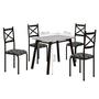 Imagem de Conjunto de Mesa com 4 Cadeiras Cris Preto - Milla