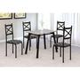 Imagem de Conjunto de Mesa com 4 Cadeiras Cris Preto - Milla