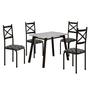 Imagem de Conjunto de Mesa com 4 Cadeiras Cris Preto - Milla