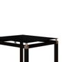 Imagem de Conjunto De Mesa Com 4 Cadeiras Malva Tampo De Vidro 75cm Preto Artefamol