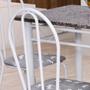 Imagem de Conjunto de Mesa com 4 Cadeiras Mayara Branco