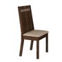Imagem de Conjunto de Mesa com 4 Cadeiras Ouro Preto Suede Malbec e Bege